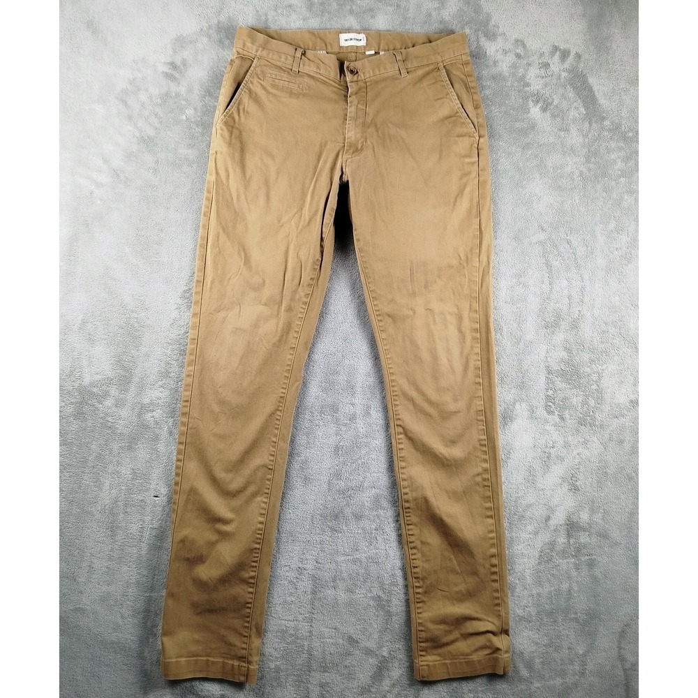 Taylor Stitch Democratic Twill Chino‎ Slim Khaki Brown Pants Mens 33x34